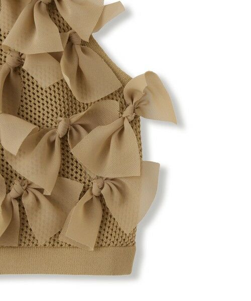 QUEENS COURT / クイーンズコート ダウンジャケット・ベスト | ブルーミングリボンニットベスト | 詳細21