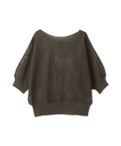 QUEENS COURT / クイーンズコート ニット・セーター | リネニースパークリングニットプルオーバー