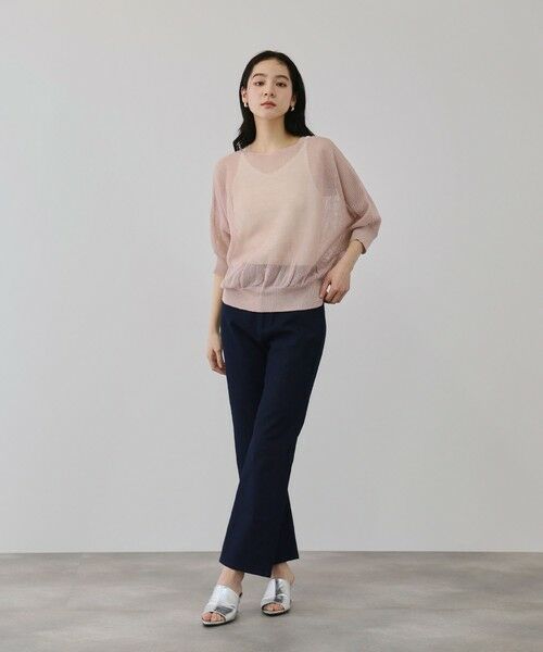 QUEENS COURT / クイーンズコート ニット・セーター | リネニースパークリングニットプルオーバー | 詳細2