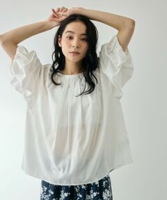 QUEENS COURT / クイーンズコート シャツ・ブラウス | ホイップタックスリーブブラウス