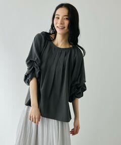 ホイップタックスリーブブラウス