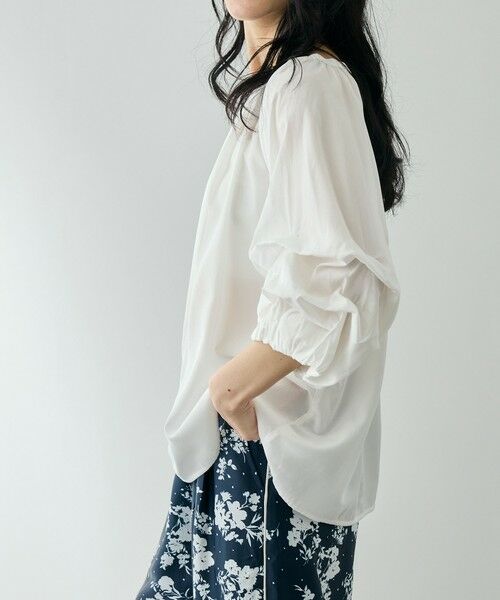 QUEENS COURT / クイーンズコート シャツ・ブラウス | ホイップタックスリーブブラウス | 詳細2