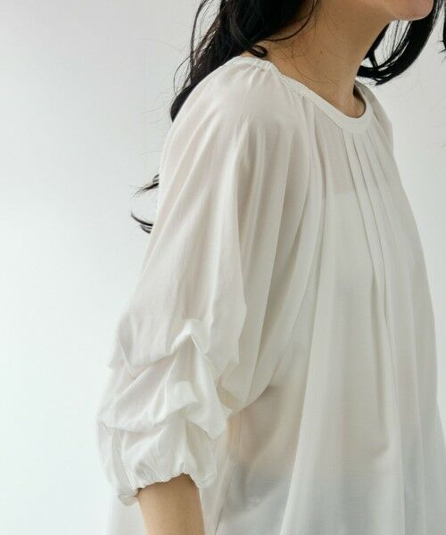 QUEENS COURT / クイーンズコート シャツ・ブラウス | ホイップタックスリーブブラウス | 詳細4