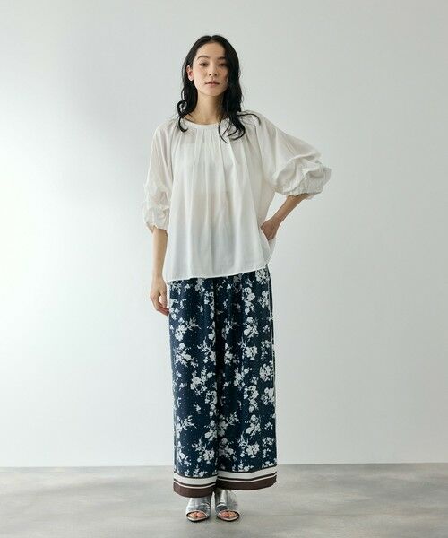 QUEENS COURT / クイーンズコート シャツ・ブラウス | ホイップタックスリーブブラウス | 詳細6