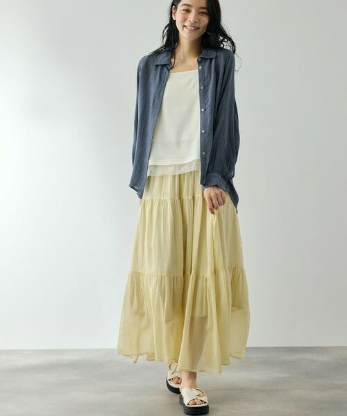 QUEENS COURT / クイーンズコート シャツ・ブラウス | レーヨンデニムドルマンブラウス | 詳細3