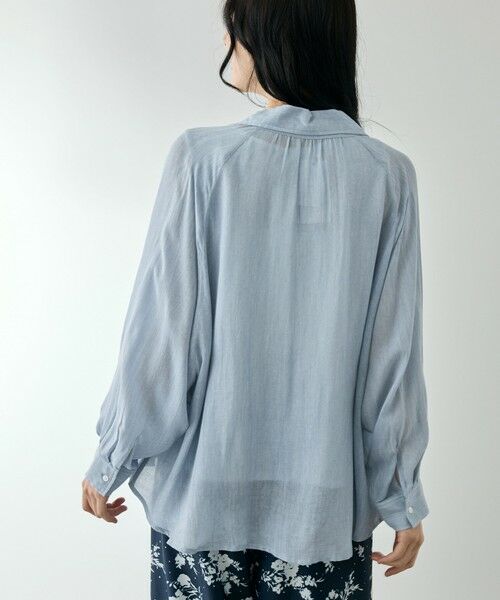 QUEENS COURT / クイーンズコート シャツ・ブラウス | レーヨンデニムドルマンブラウス | 詳細12