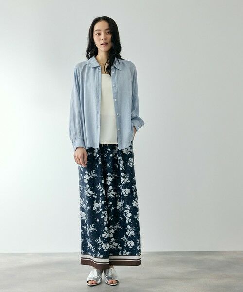 QUEENS COURT / クイーンズコート シャツ・ブラウス | レーヨンデニムドルマンブラウス | 詳細13