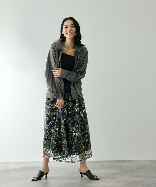 QUEENS COURT / クイーンズコート シャツ・ブラウス | レーヨンデニムドルマンブラウス | 詳細18