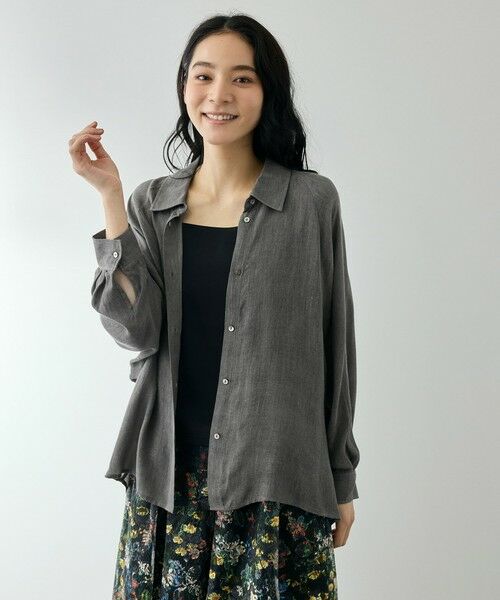 QUEENS COURT / クイーンズコート シャツ・ブラウス | レーヨンデニムドルマンブラウス | 詳細16