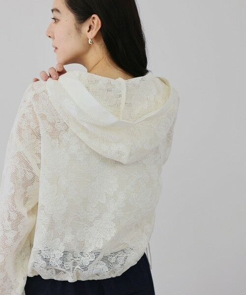 QUEENS COURT / クイーンズコート シャツ・ブラウス | ボタニカルフラワーフーディプルオーバー | 詳細4