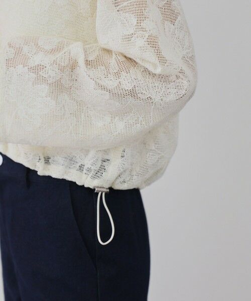 QUEENS COURT / クイーンズコート シャツ・ブラウス | ボタニカルフラワーフーディプルオーバー | 詳細5