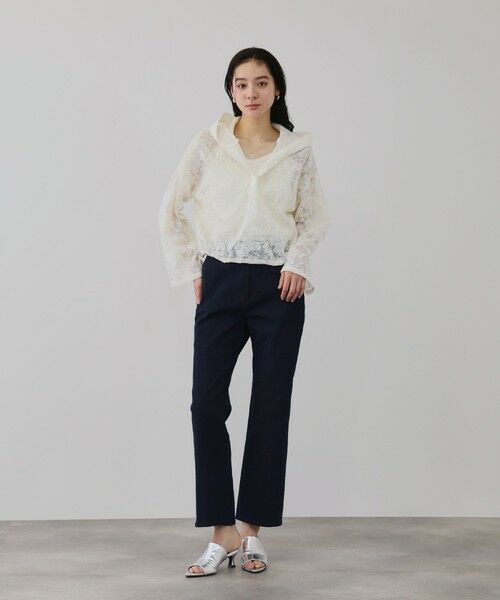 QUEENS COURT / クイーンズコート シャツ・ブラウス | ボタニカルフラワーフーディプルオーバー | 詳細6