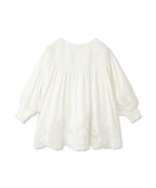 QUEENS COURT / クイーンズコート シャツ・ブラウス | 前後2WAYレースシャーリングブラウス | 詳細13