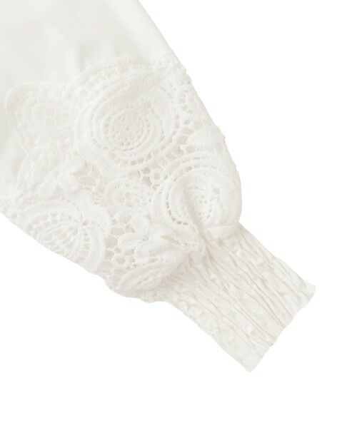 QUEENS COURT / クイーンズコート シャツ・ブラウス | 前後2WAYレースシャーリングブラウス | 詳細16