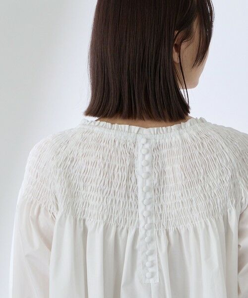 QUEENS COURT / クイーンズコート シャツ・ブラウス | 前後2WAYレースシャーリングブラウス | 詳細6