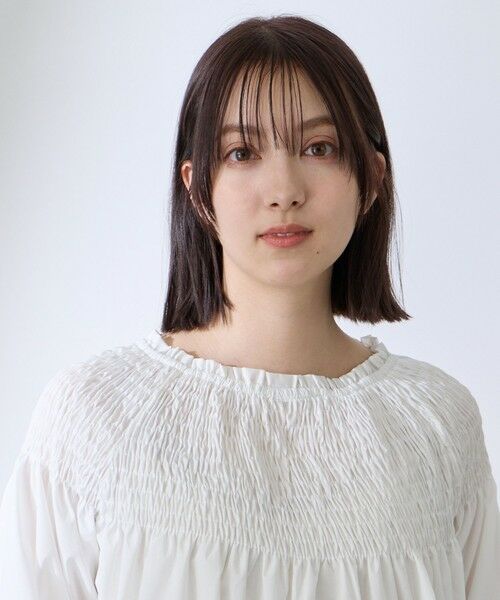 QUEENS COURT / クイーンズコート シャツ・ブラウス | 前後2WAYレースシャーリングブラウス | 詳細7