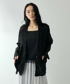 QUEENS COURT / クイーンズコート テーラードジャケット | エンブロイダリーテーラードジャケット