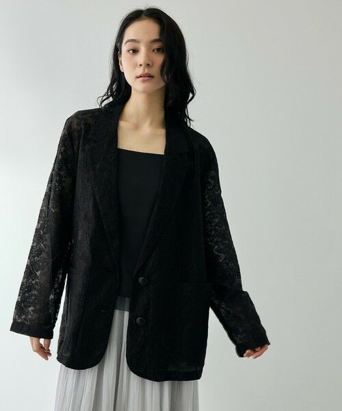 QUEENS COURT / クイーンズコート テーラードジャケット | エンブロイダリーテーラードジャケット | 詳細1