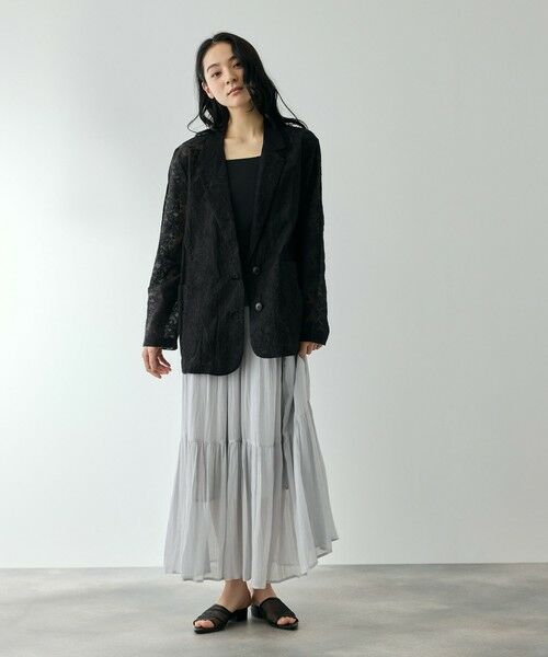 QUEENS COURT / クイーンズコート テーラードジャケット | エンブロイダリーテーラードジャケット | 詳細5