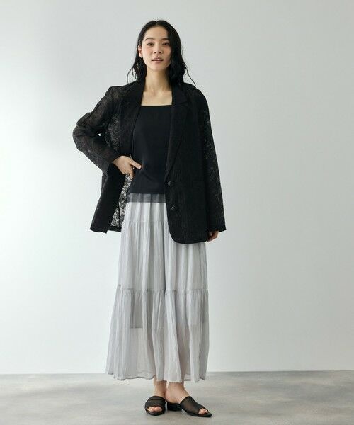 QUEENS COURT / クイーンズコート テーラードジャケット | エンブロイダリーテーラードジャケット | 詳細6