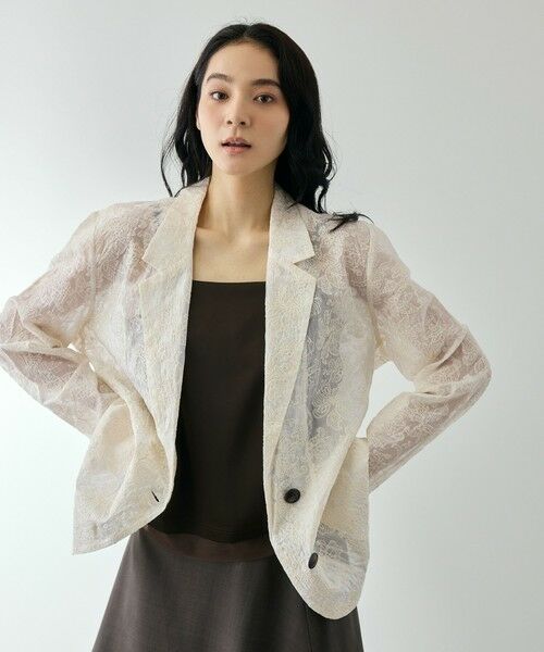 QUEENS COURT / クイーンズコート テーラードジャケット | エンブロイダリーテーラードジャケット | 詳細9