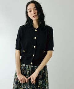 QUEENS COURT / クイーンズコート ニット・セーター | リヨセルミックスハイツイストポロニット