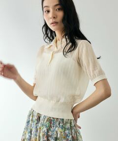 QUEENS COURT / クイーンズコート ニット・セーター | ヴィスコースポロニットプルオーバー