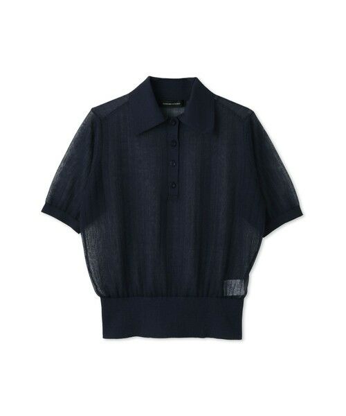 QUEENS COURT / クイーンズコート ニット・セーター | ヴィスコースポロニットプルオーバー | 詳細4