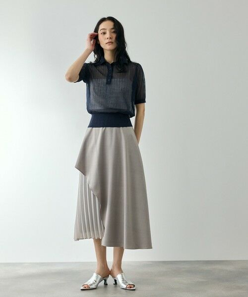 QUEENS COURT / クイーンズコート ニット・セーター | ヴィスコースポロニットプルオーバー | 詳細2