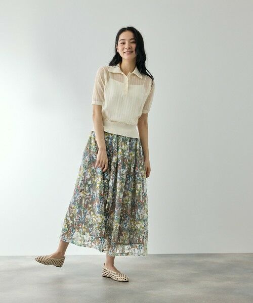 QUEENS COURT / クイーンズコート ニット・セーター | ヴィスコースポロニットプルオーバー | 詳細23