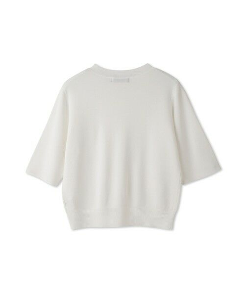 QUEENS COURT / クイーンズコート ニット・セーター | カラービジューハーフスリーブニット | 詳細1