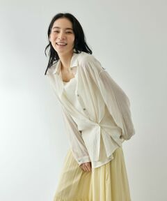 QUEENS COURT / クイーンズコート シャツ・ブラウス | リネニーヴェールステンカラーブラウス