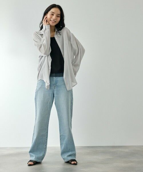 QUEENS COURT / クイーンズコート シャツ・ブラウス | リネニーヴェールステンカラーブラウス | 詳細11