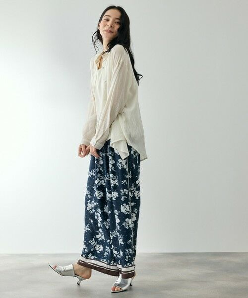 QUEENS COURT / クイーンズコート シャツ・ブラウス | リネニーヴェールステンカラーブラウス | 詳細23