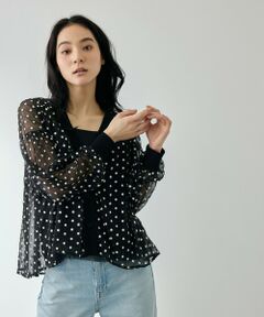 QUEENS COURT / クイーンズコート カーディガン・ボレロ | フラワー刺繍テキスタイルカーディガン