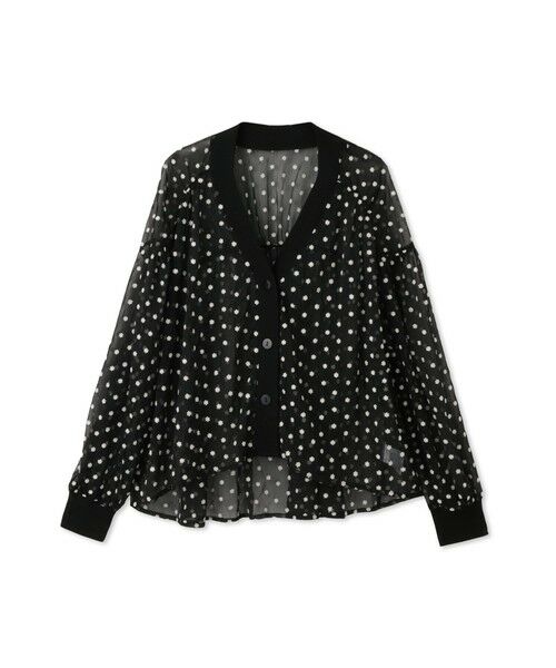 QUEENS COURT / クイーンズコート カーディガン・ボレロ | フラワー刺繍テキスタイルカーディガン | 詳細4