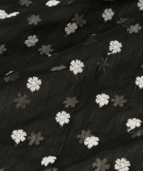 QUEENS COURT / クイーンズコート カーディガン・ボレロ | フラワー刺繍テキスタイルカーディガン | 詳細9