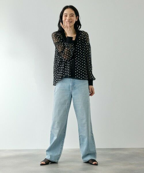 QUEENS COURT / クイーンズコート カーディガン・ボレロ | フラワー刺繍テキスタイルカーディガン | 詳細3