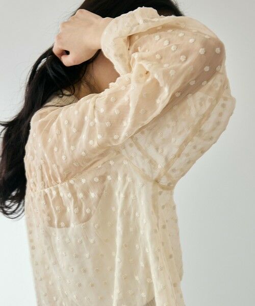 QUEENS COURT / クイーンズコート カーディガン・ボレロ | フラワー刺繍テキスタイルカーディガン | 詳細14