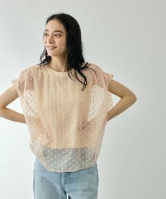 QUEENS COURT / クイーンズコート シャツ・ブラウス | フラワー刺繍前後2WAYブラウス