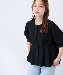 QUEENS COURT / クイーンズコート シャツ・ブラウス | レノクロスウエストタックブラウス