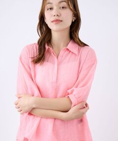 QUEENS COURT / クイーンズコート シャツ・ブラウス | ボイルシャンブレーバックコンシャスブラウス