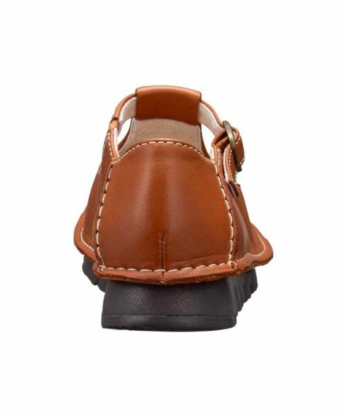R. / アールドット フラットシューズ | R. S20C Tストラップ ブラウン カジュアルシューズ | 詳細3
