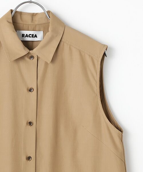 RACEA / ラシア ベスト | スリーブレスシャツ型ワンピース | 詳細3