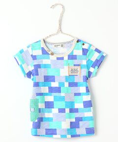 ブロックパターンTシャツ