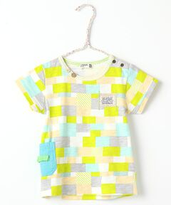 ブロックパターンTシャツ