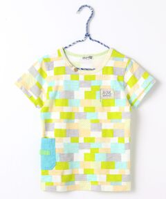 ブロックパターンTシャツ