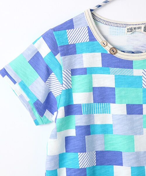 Rag Mart / ラグマート Tシャツ | ブロックパターンTシャツ | 詳細2