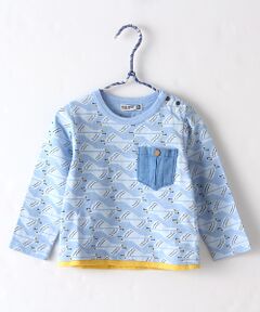 3柄胸ポケット付天竺Tシャツ