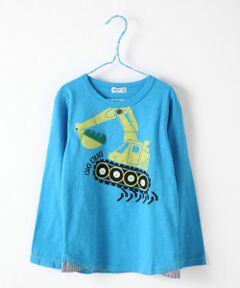 ロングスリーブTシャツ　ショベルカー